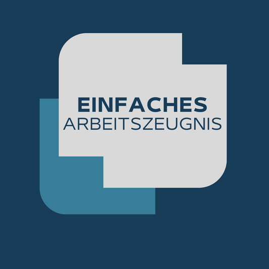 Einfaches Arbeitszeugnis